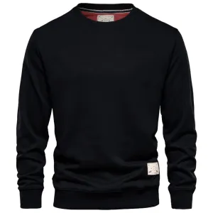 Men's Premium Cotton Crew Neck Sweater - Green