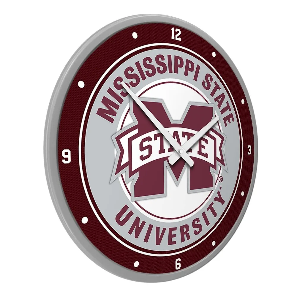 Mississippi State Bulldogs: Modern Disc Wall Clock