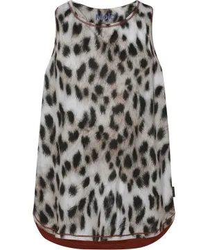 Molo- Oriana Top (Snowy Leo Fur)