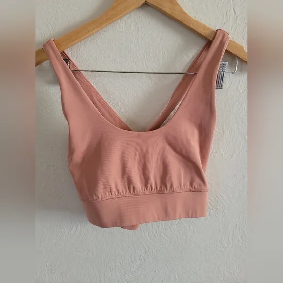 MONROW, ‎ Movement Sports Bra, Faded Rust, Size Small