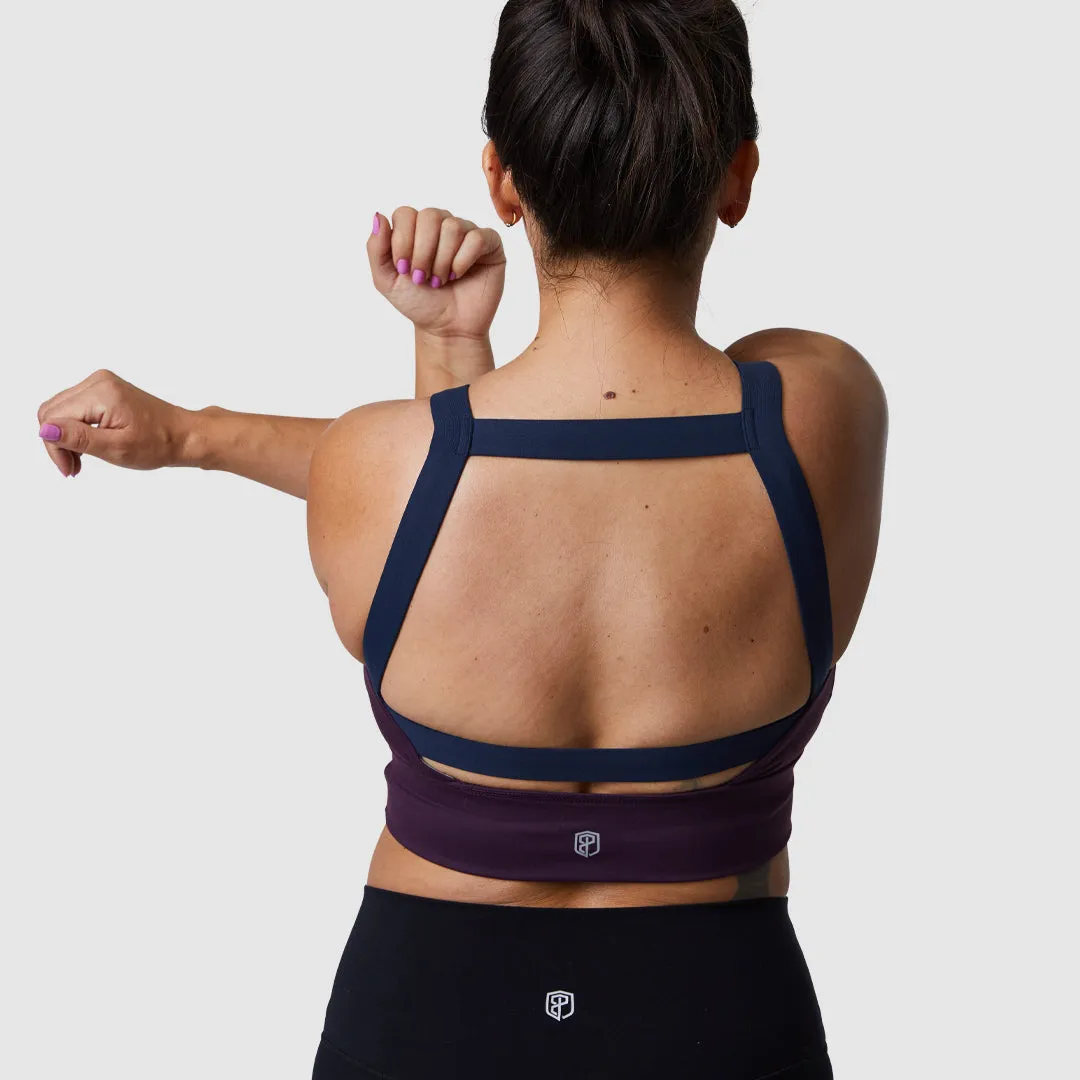 Moxie Full Throttle Sports Bra (Plum)