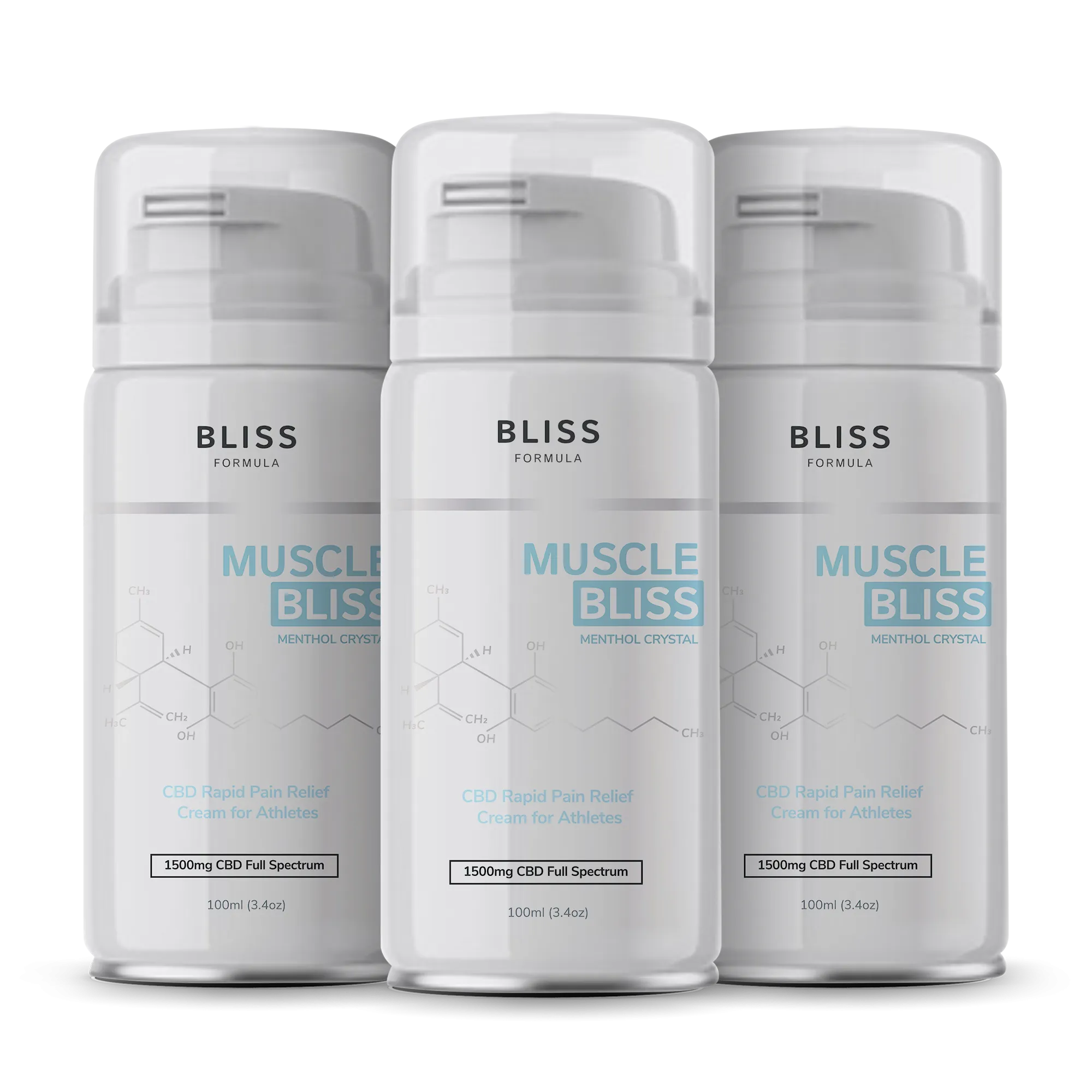 Muscle Bliss® (Sports Cream) 1500mg CBD at 100ml