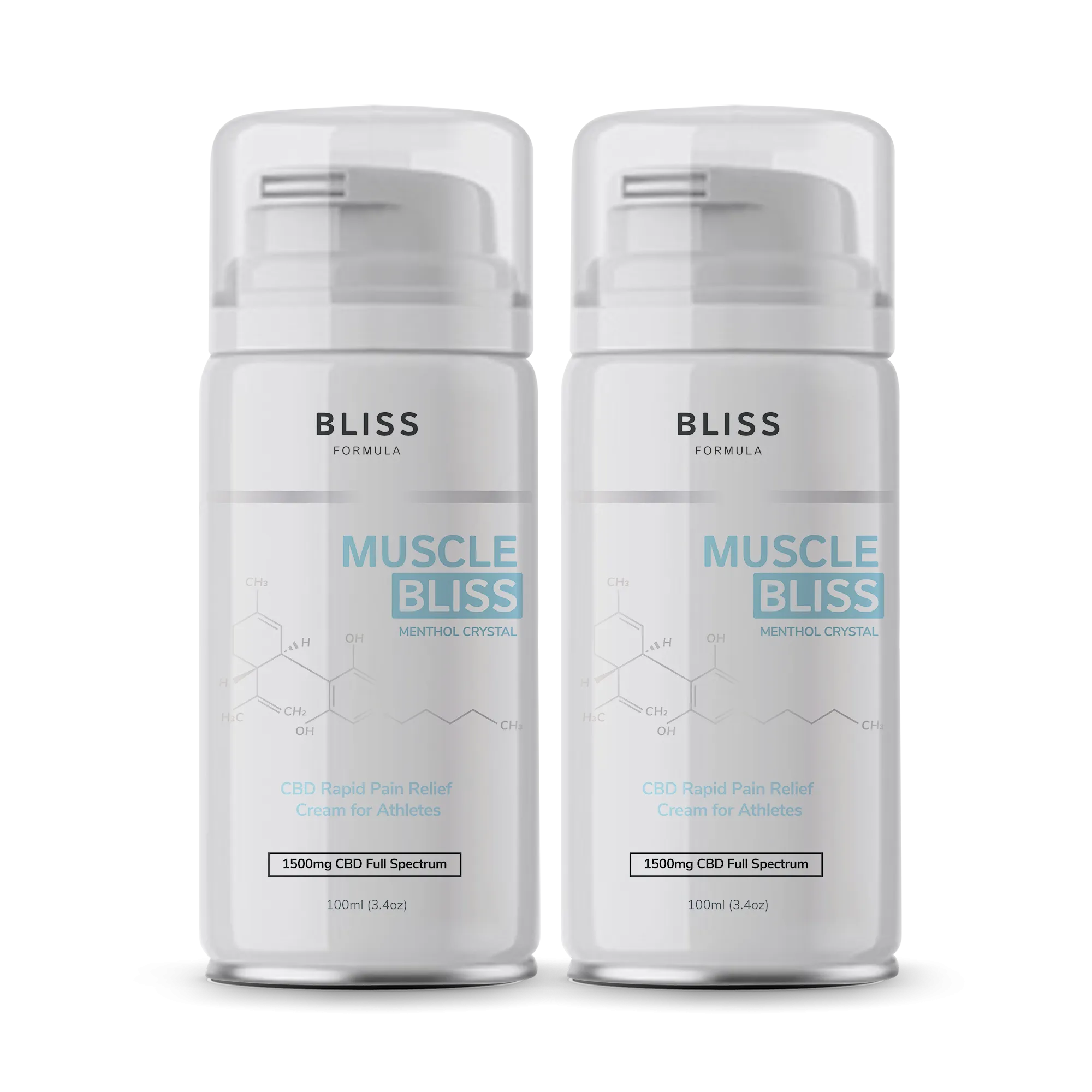 Muscle Bliss® (Sports Cream) 1500mg CBD at 100ml