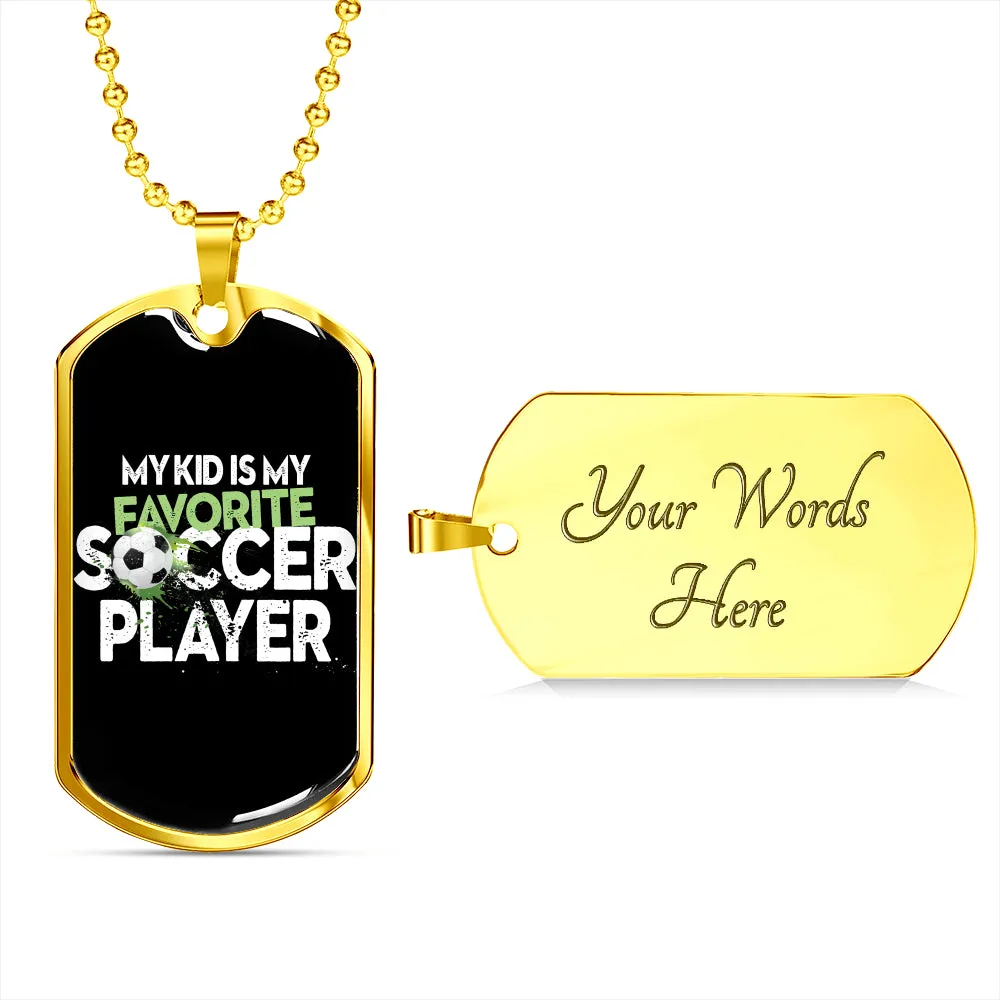 My favorite soccer player-Tag Necklace