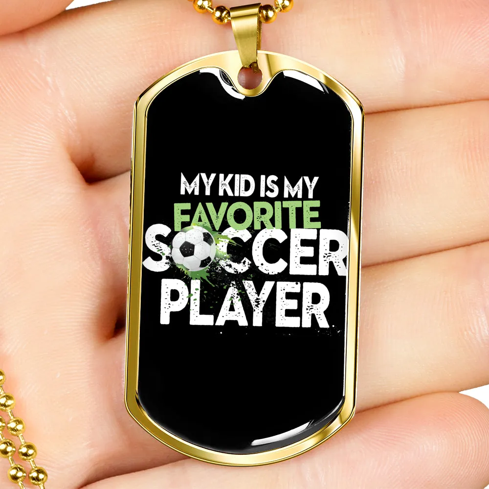 My favorite soccer player-Tag Necklace