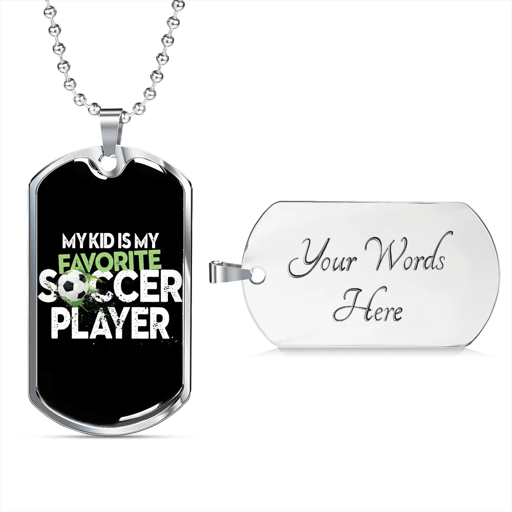 My favorite soccer player-Tag Necklace