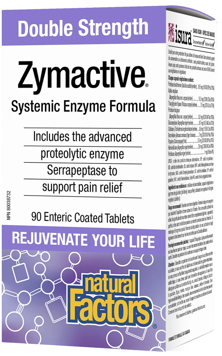 Natural Factors Zymactive Double Strength (90 Tablets)