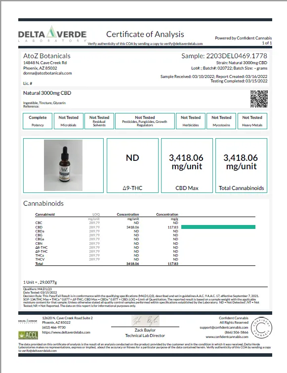 Natural Premium Drops CBD 3000mg