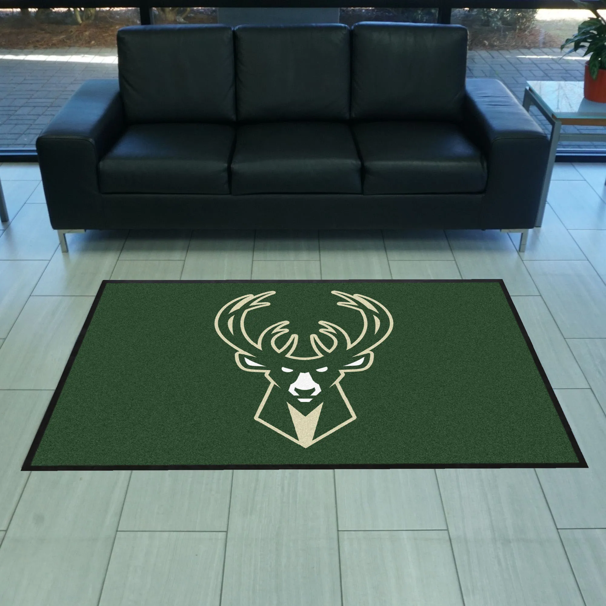 NBA - Milwaukee Bucks 4X6 Logo Mat - Landscape