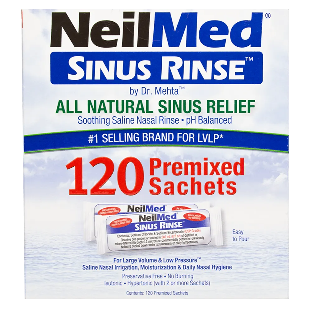 NeilMed Sinus Rinse 120 Regular Premixed Packets