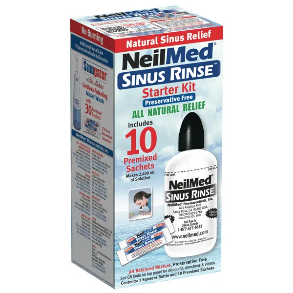 NEILMED Sinus Rinse Starter Kit with 10 Packets