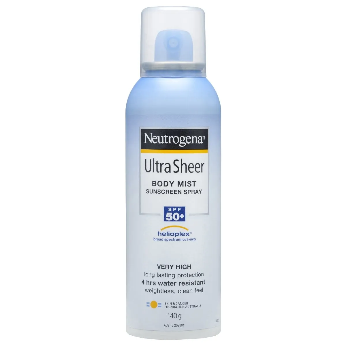 Neutrogena Ultra Sheer Body Mist Sunscreen Spray SPF50  140g