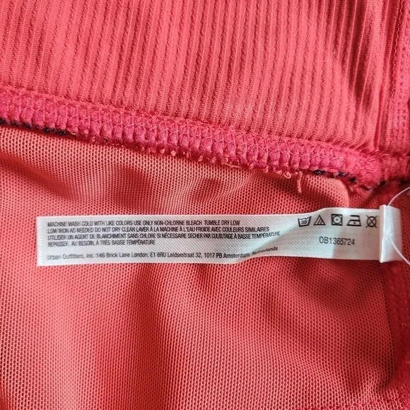 New Free People Movement Striped Band Red Sports Bra Size Small