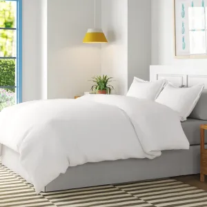 New in package! Wayfair Basics Ultra Soft Duvet Cover Set in White! Hypoallergenic, non-pilling and wrinkle resistant! Full/Queen!