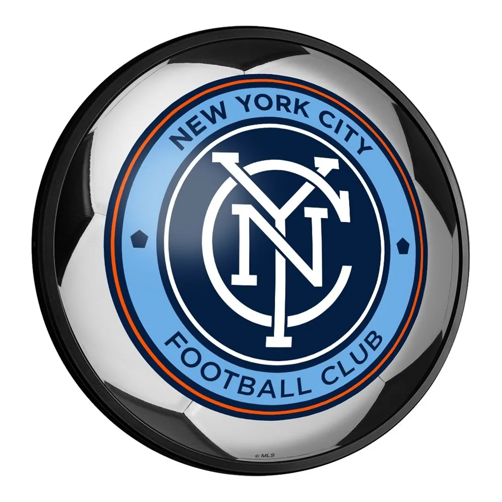 New York City FC: Soccer - Round Slimline Lighted Wall Sign