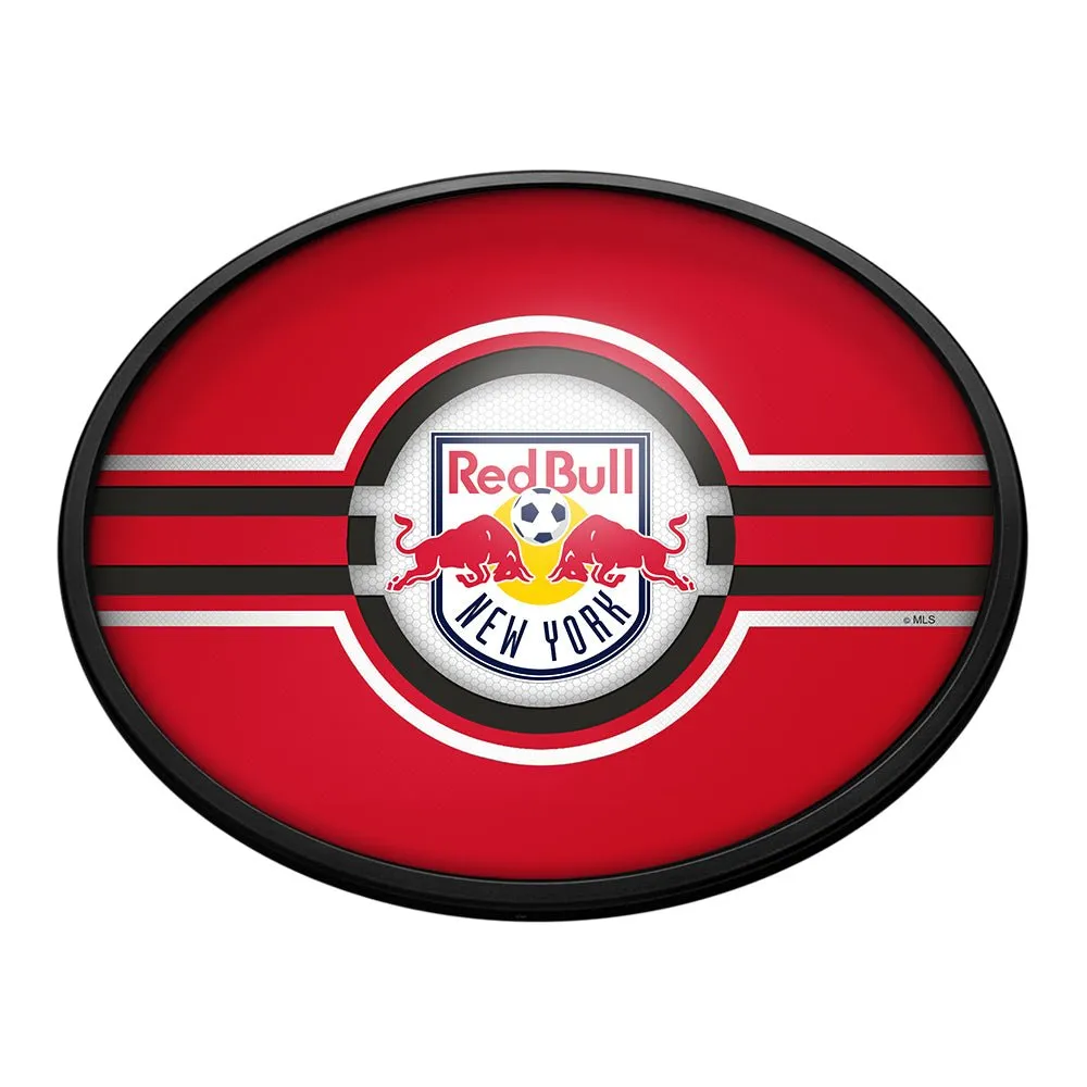New York Red Bulls: Oval Slimline Lighted Wall Sign