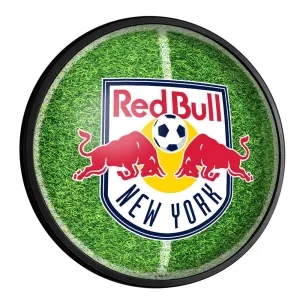 New York Red Bulls: Pitch - Round Slimline Lighted Wall Sign
