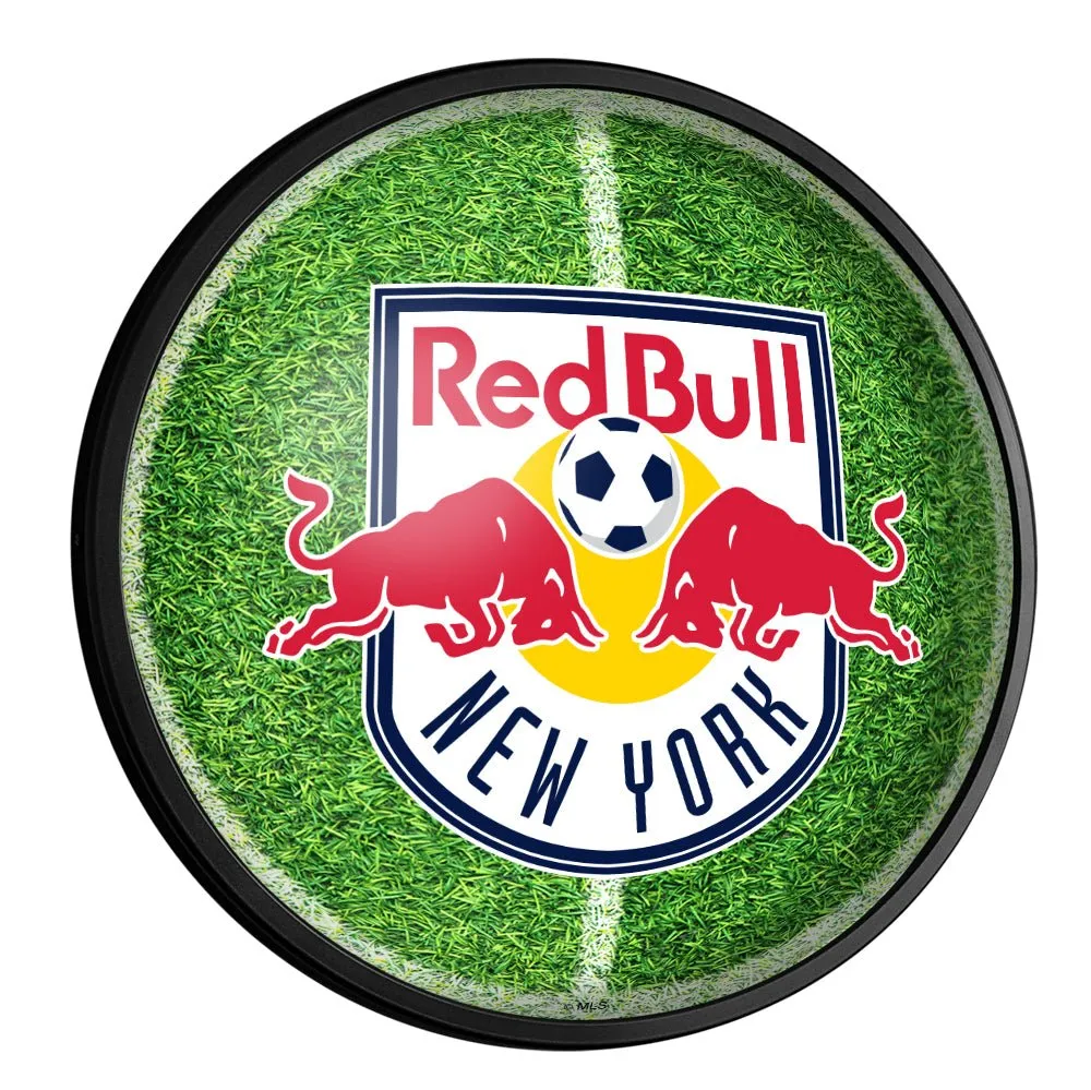 New York Red Bulls: Pitch - Round Slimline Lighted Wall Sign