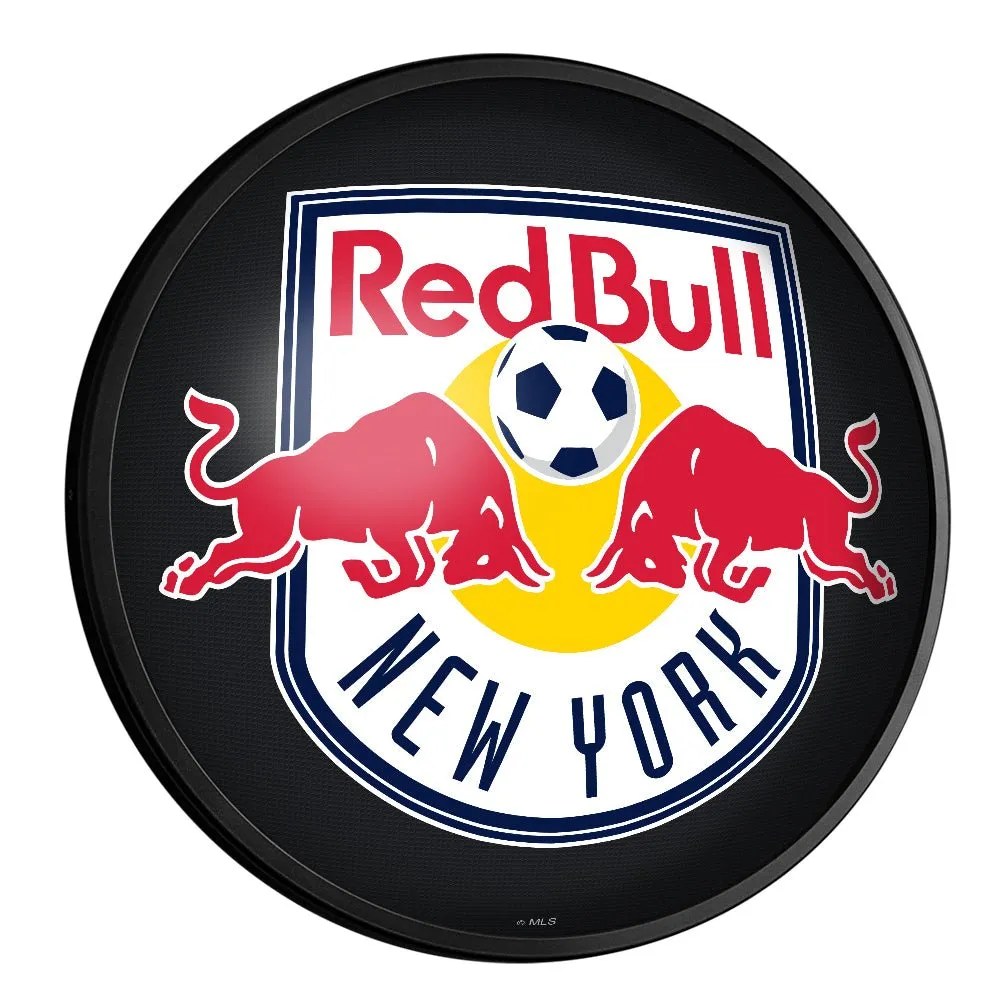 New York Red Bulls: Round Slimline Lighted Wall Sign
