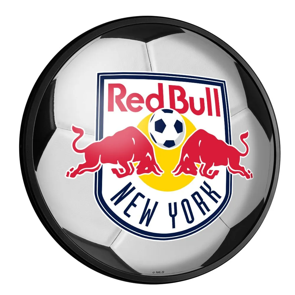 New York Red Bulls: Soccer - Round Slimline Lighted Wall Sign