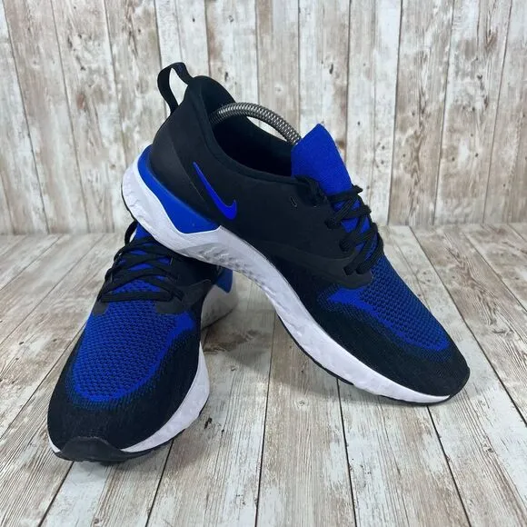 Nike odyssey‎ react 2 Flyknit black racer blue Mens 10 ah1015 011