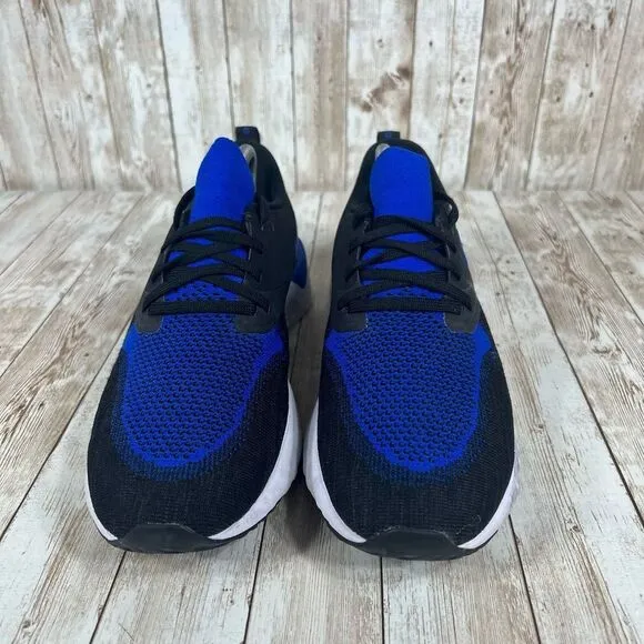 Nike odyssey‎ react 2 Flyknit black racer blue Mens 10 ah1015 011