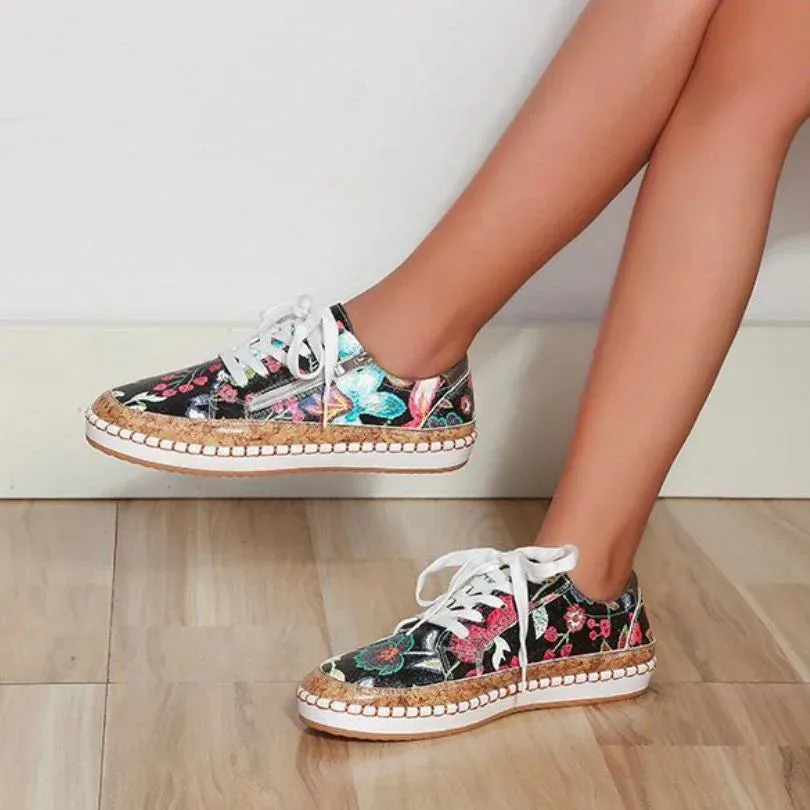 Noemí® | Floral Orthopedic Sports Shoes