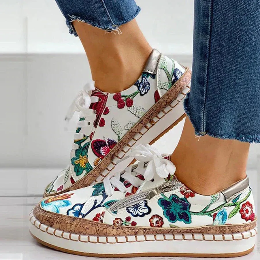 Noemí® | Floral Orthopedic Sports Shoes