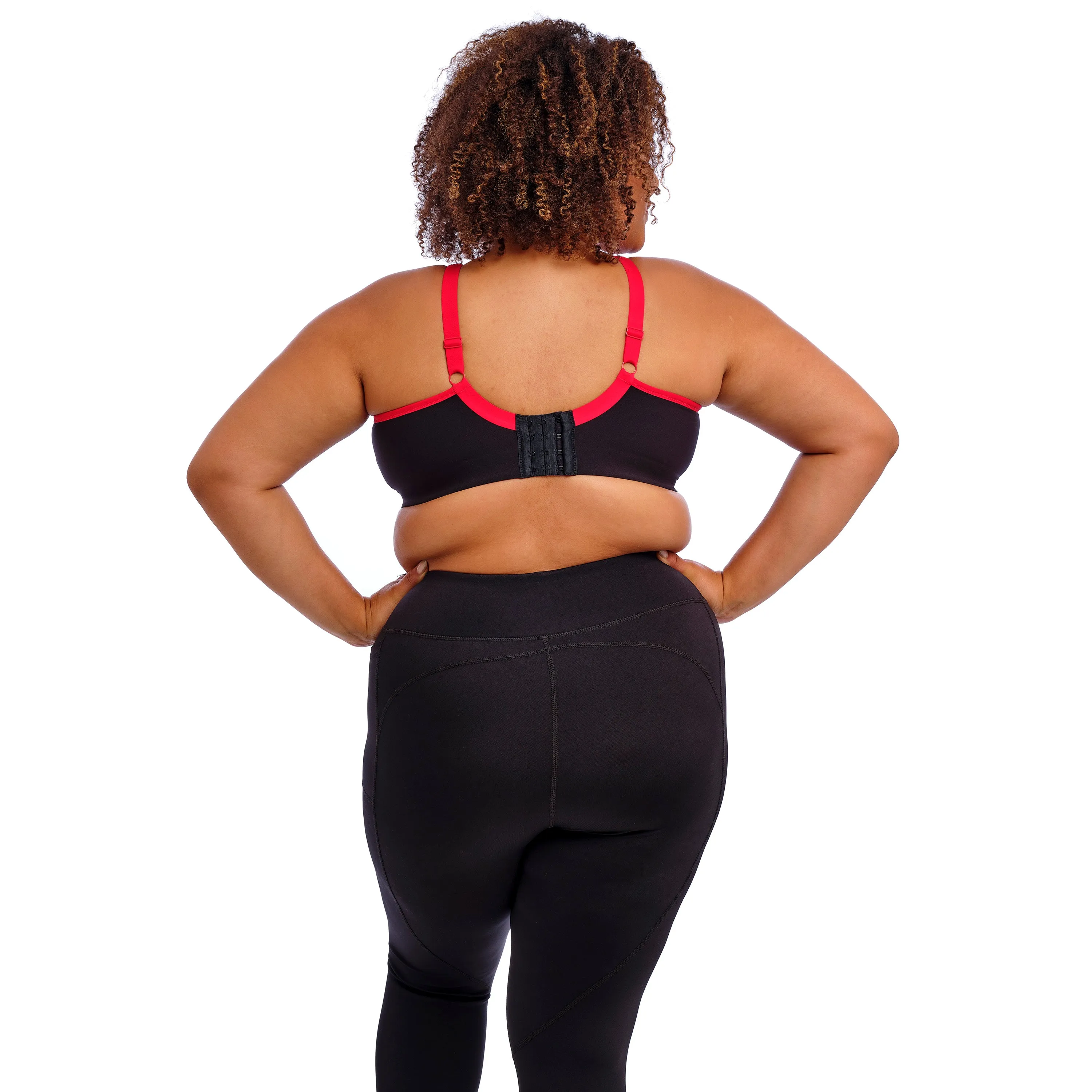 Non Wired Soft Cup Sports Bra - Black