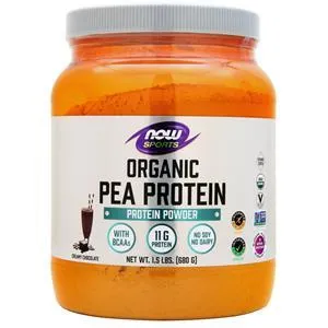 Now Organic Pea Protein Natural Chocolate 1.5 lbs