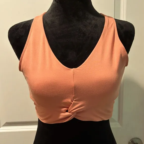 NWOT Free People movement cross and open back front knot sports bra -S