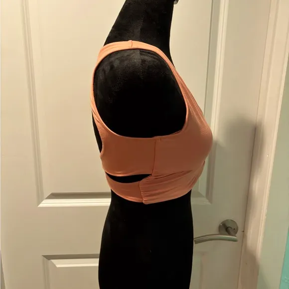 NWOT Free People movement cross and open back front knot sports bra -S