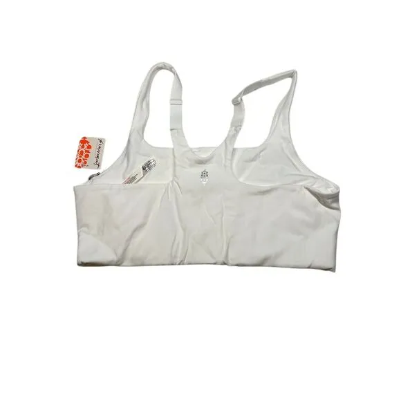 NWT‎ FP MOVEMENT x HATCH Never Better Square Neck Maternity Sports Bra White Med