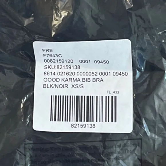 NWT Free People Movement Good Karma Bib Bra