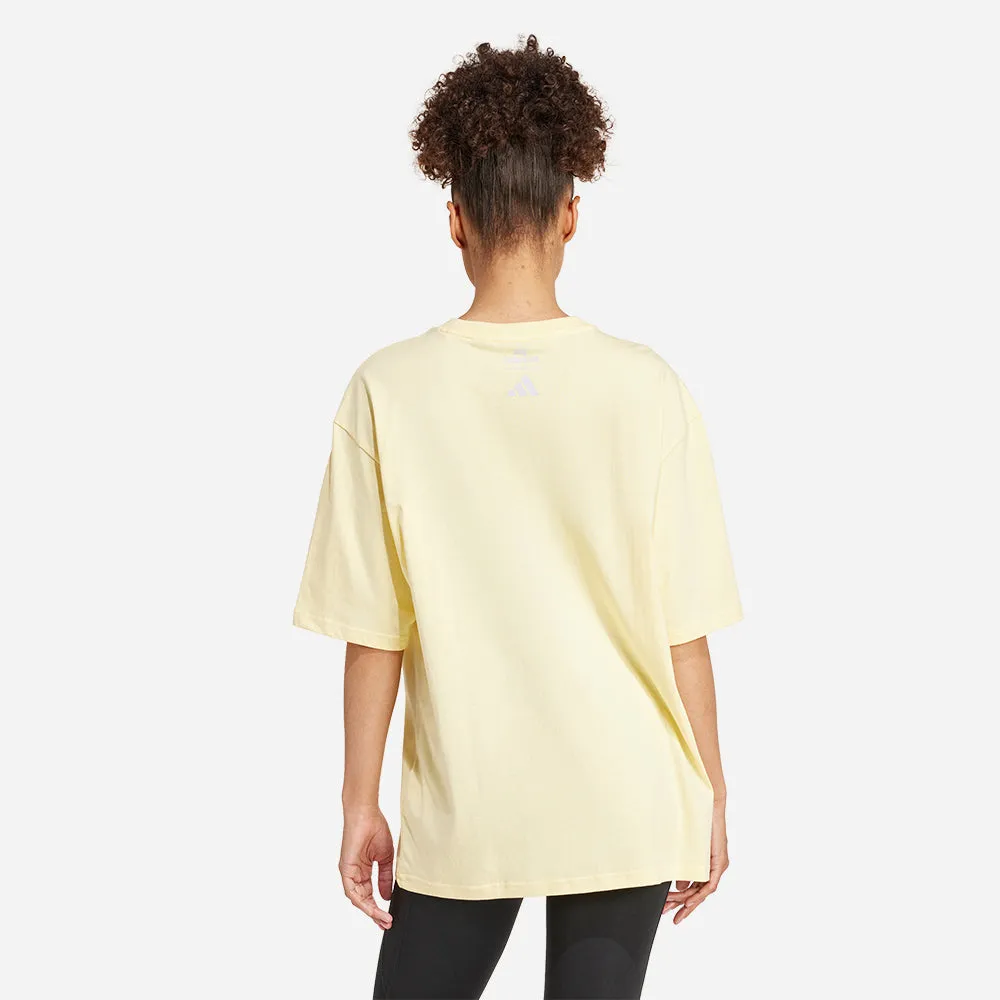 Áo Thun Nữ Adidas Yoga Stay Balanced Graphic - Vàng