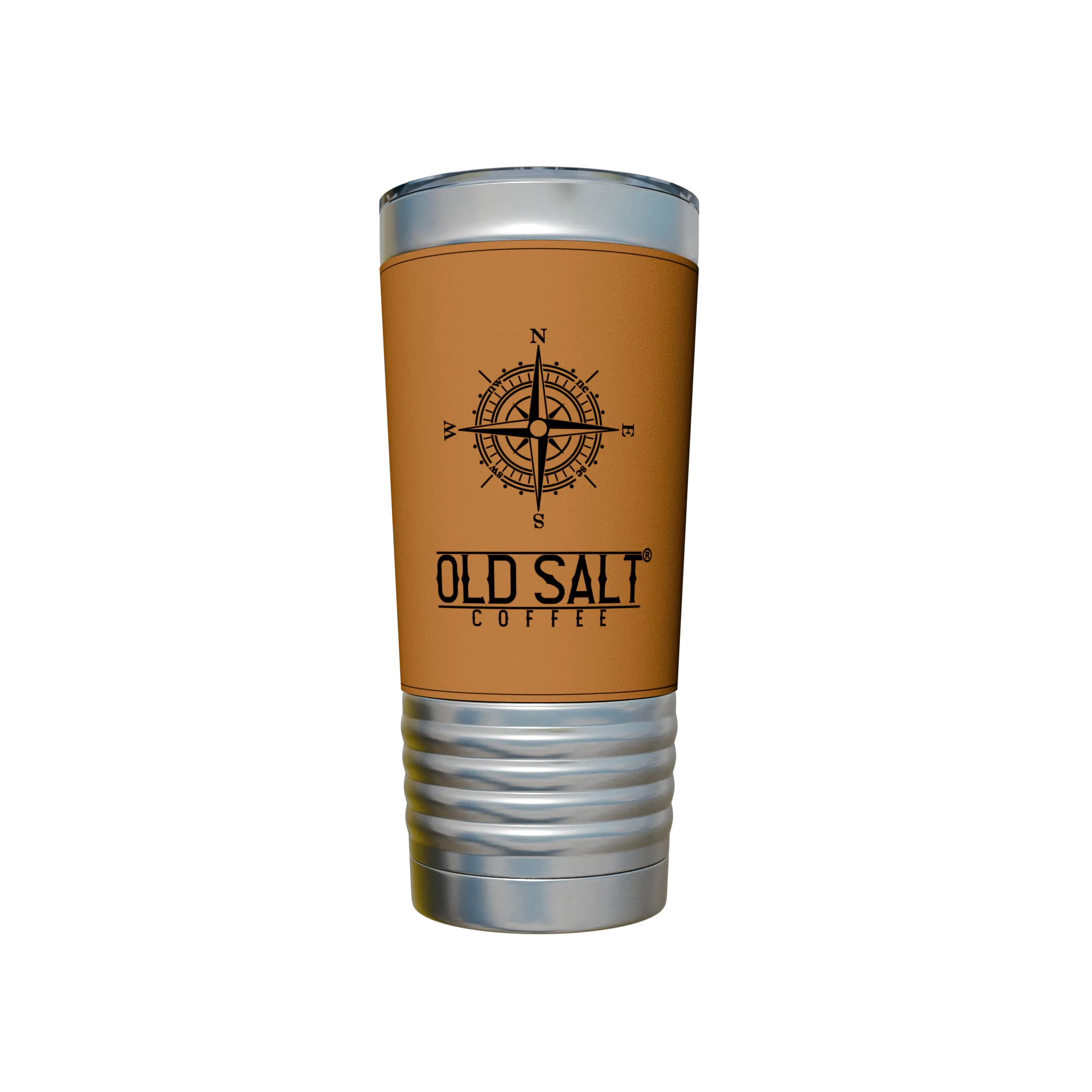 Old Salt Leather Engraved Tumbler