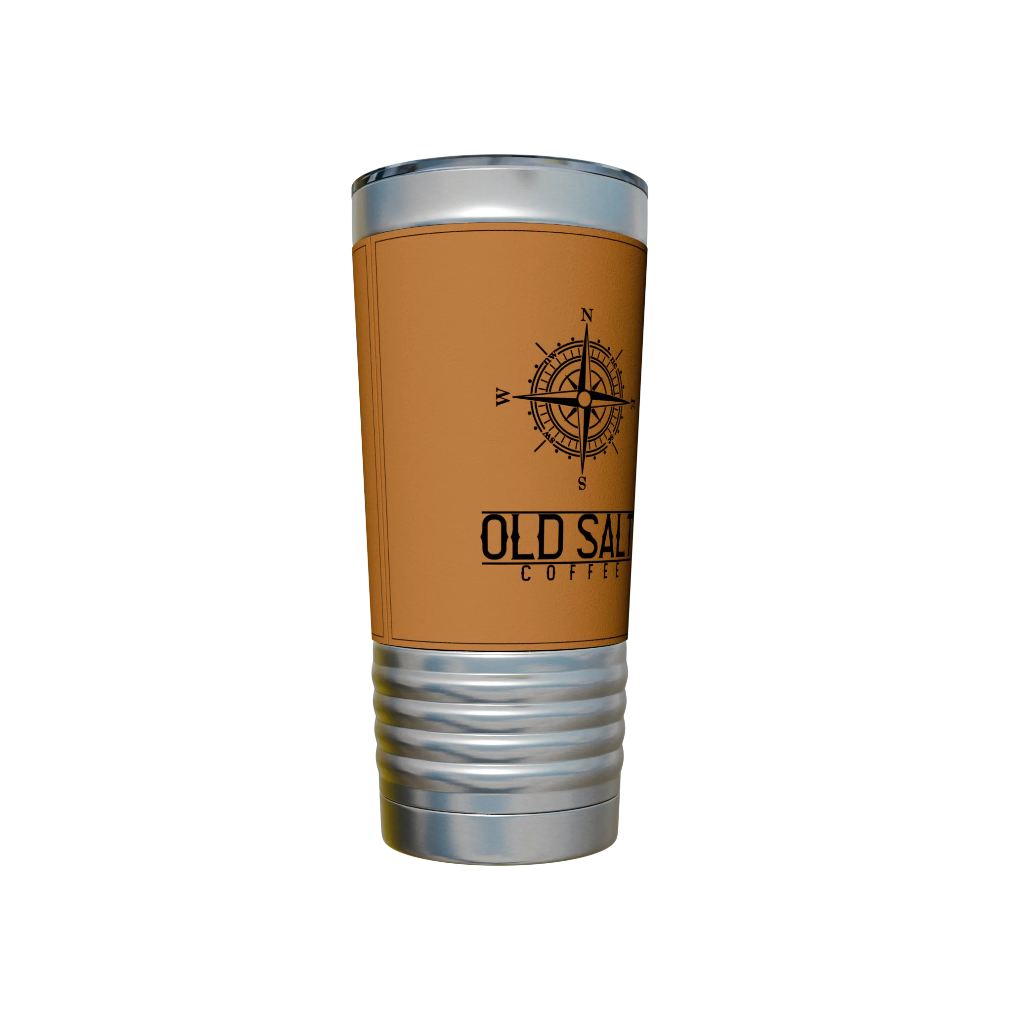 Old Salt Leather Engraved Tumbler