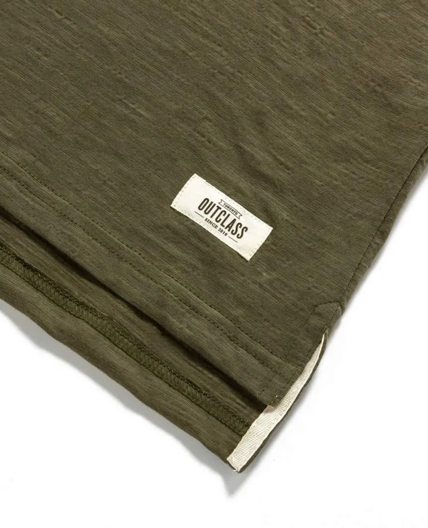 Olive Slub S/S T-Shirt