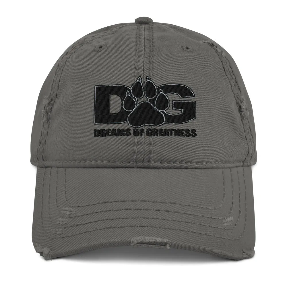 Paw Print OG Distressed Dad Cap
