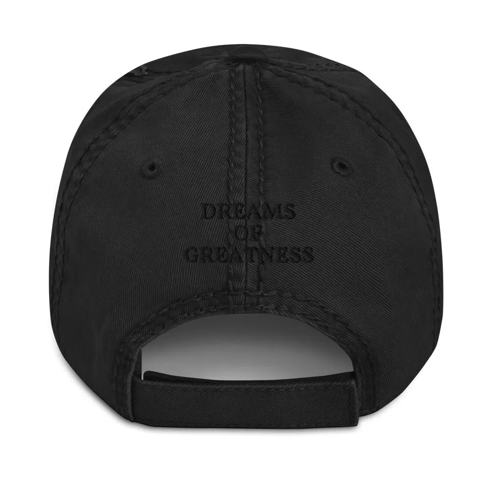 Paw Print OG Distressed Dad Cap