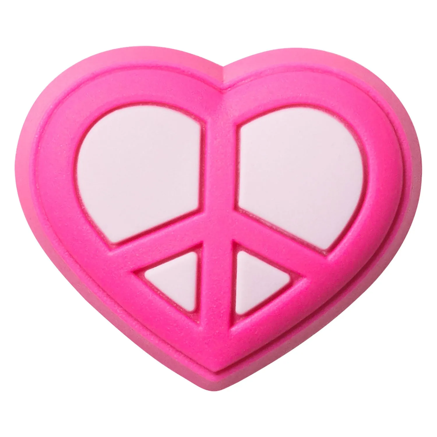 Peace Sign Heart Jibbitz