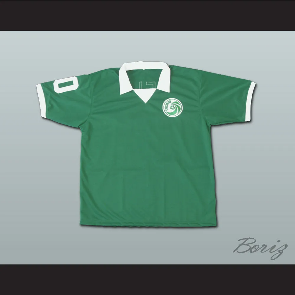 Pele New York Cosmos Green Football Soccer Jersey