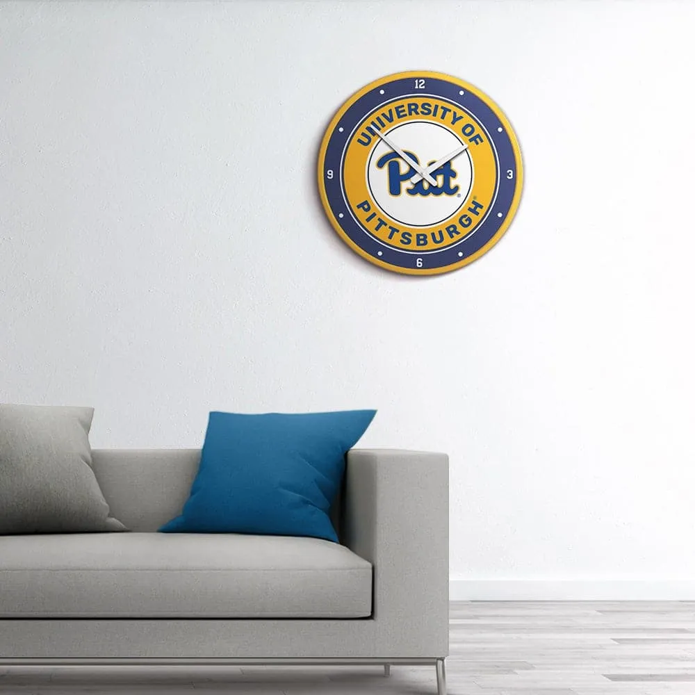 Pitt Panthers: Modern Disc Wall Clock