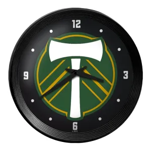 Portland Timbers: Ribbed Frame Wall Clock