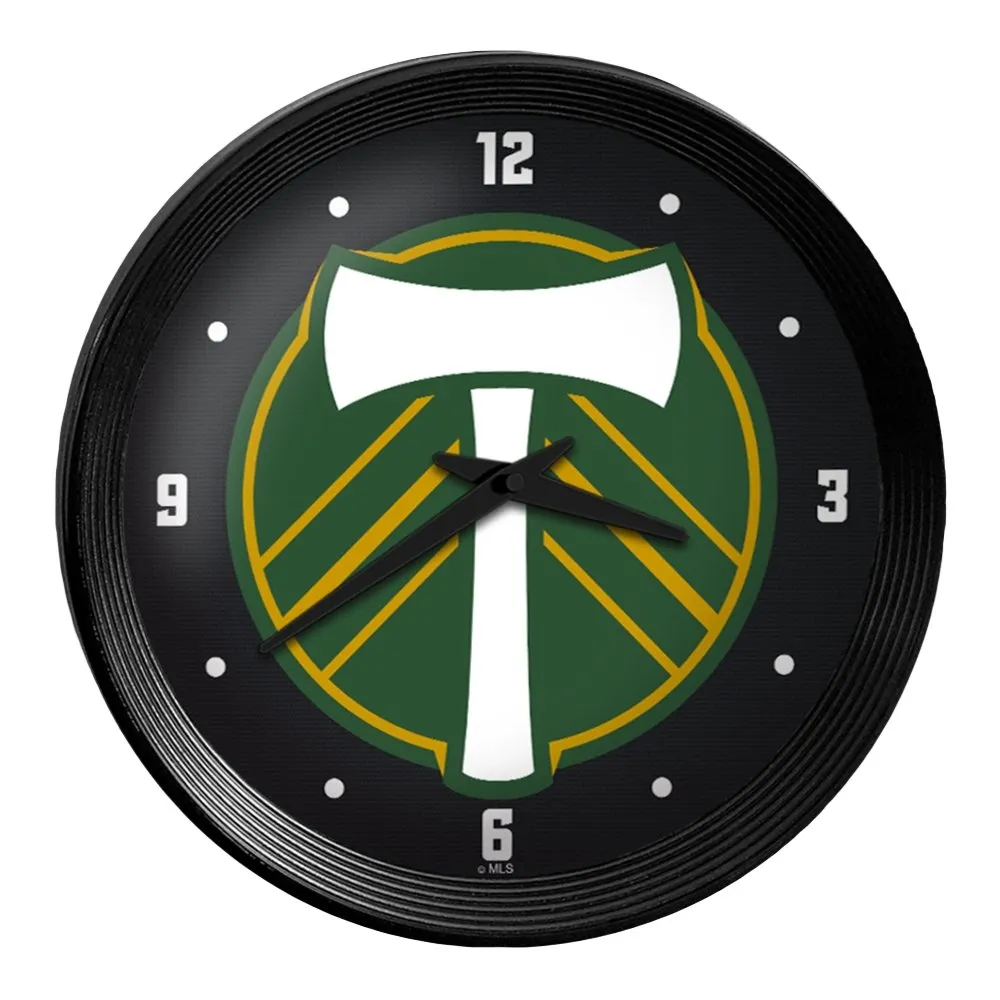 Portland Timbers: Ribbed Frame Wall Clock
