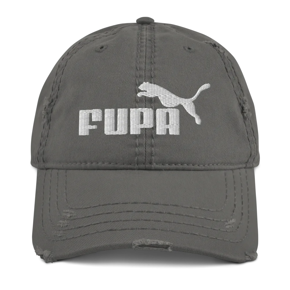Pound Coach "Fupa" Distressed Dad Hat