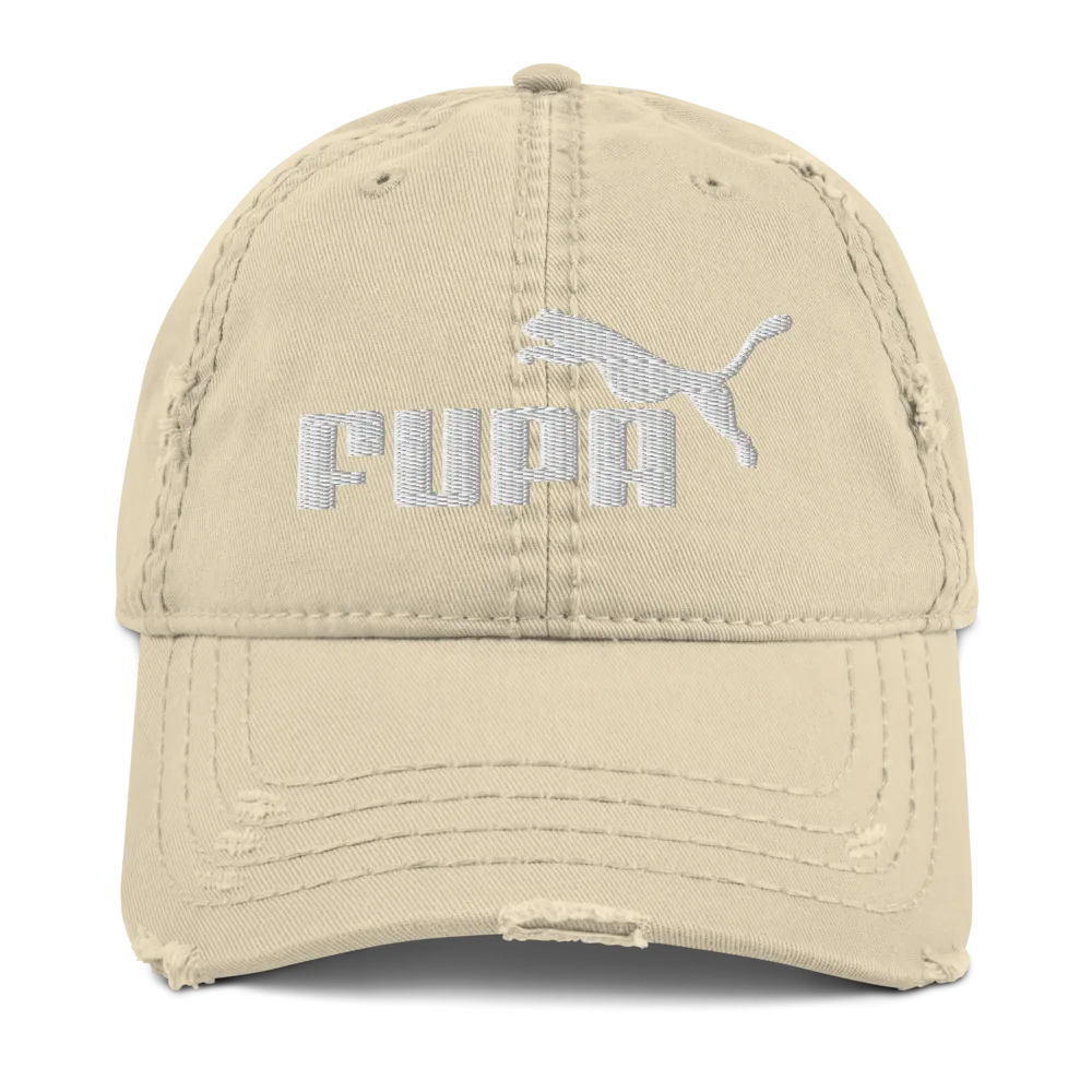 Pound Coach "Fupa" Distressed Dad Hat