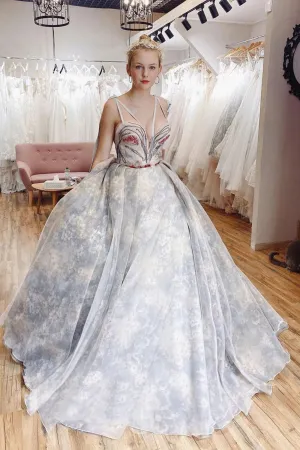 Princess Sweetheart A Line Long Prom Dress Formal Evening Dress OK1354