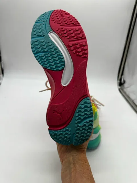 PUMA 7 pink and yellow SHOES