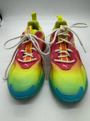 PUMA 7 pink and yellow SHOES
